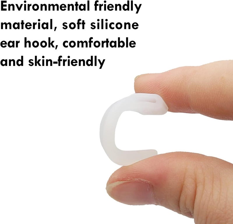 topstart Store 20 Pairs Eye Glasses Ear Grippers, Anti-Slip Glasses Ear Hook Comfort Silicone Eyeglasses Ear Cushion for Behind the Ear for Glasses Sunglasses Reading Glasses Retainers for Kids Adults (Clear) - Image 3